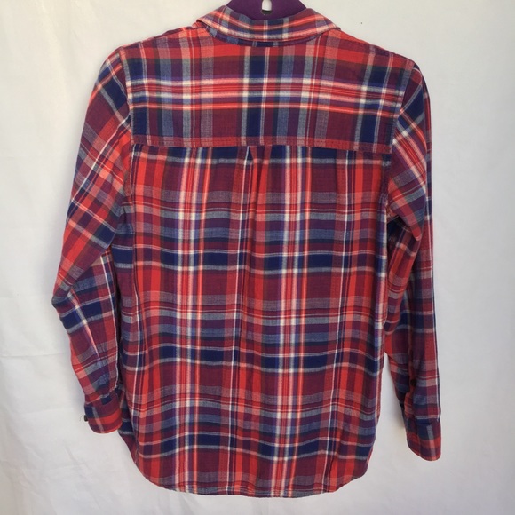 Madewell small button down plaid shirt. Like new. - Picture 4 of 5